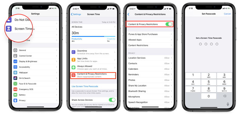 come inserire il controllo parentale su YouTube con le impostazioni di iOS